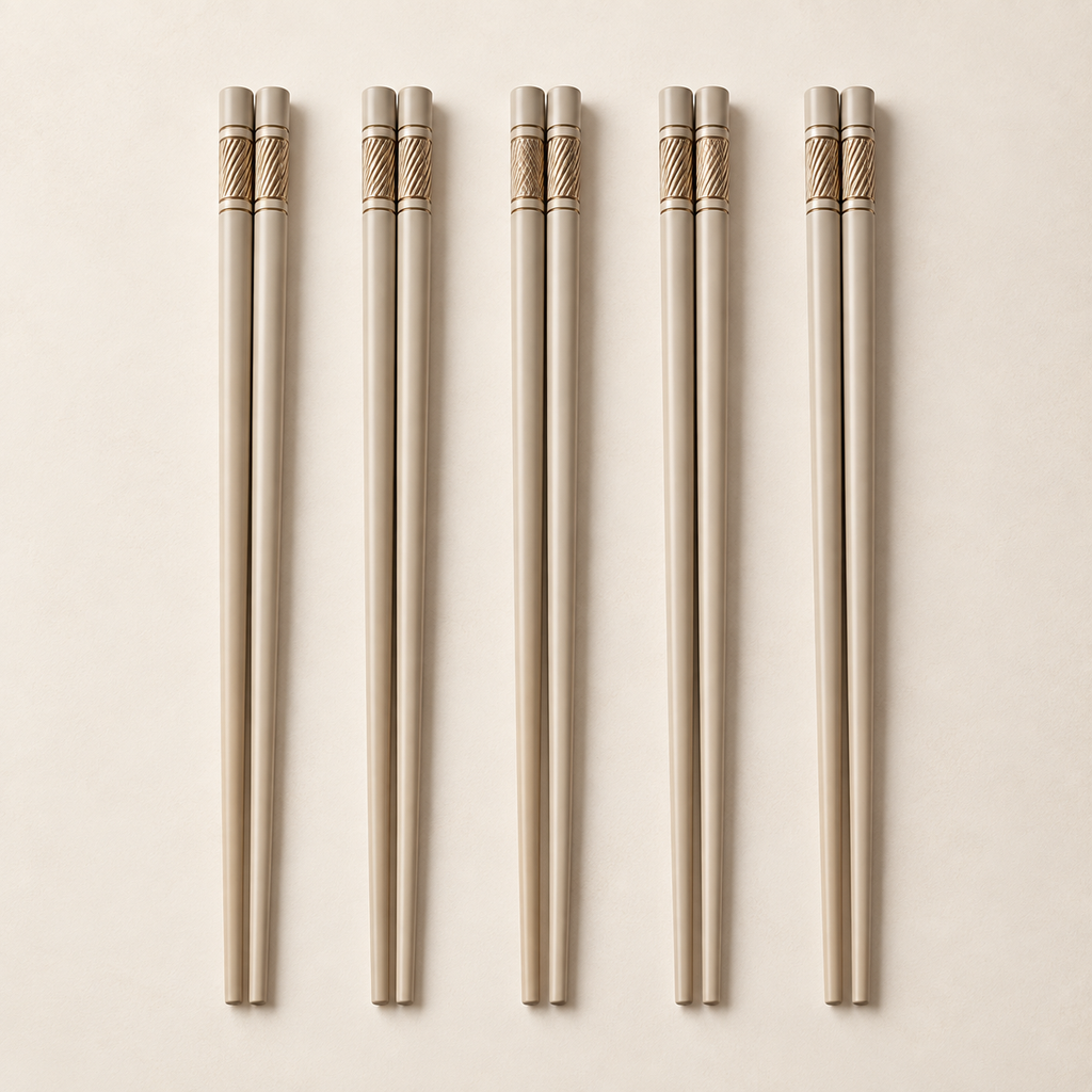 Tablevoro Tablevoro 5-Pair Reusable Dining Chopsticks Set, Neutral - product image 1