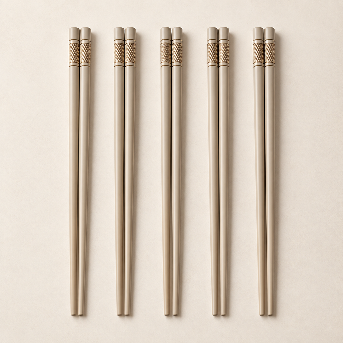 Tablevoro Tablevoro 5-Pair Reusable Dining Chopsticks Set, Neutral - product image 1