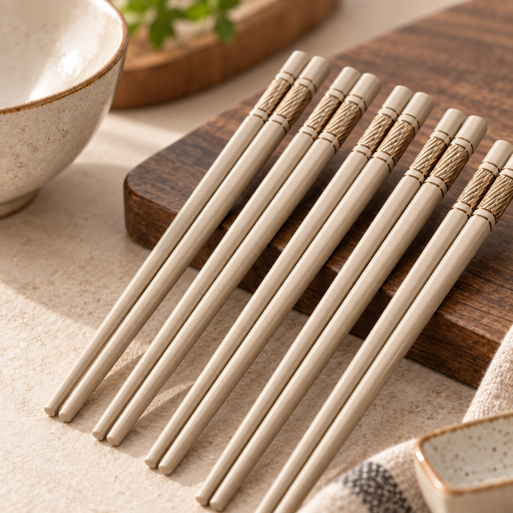 Tablevoro Tablevoro 5-Pair Reusable Dining Chopsticks Set, Neutral - product image 3