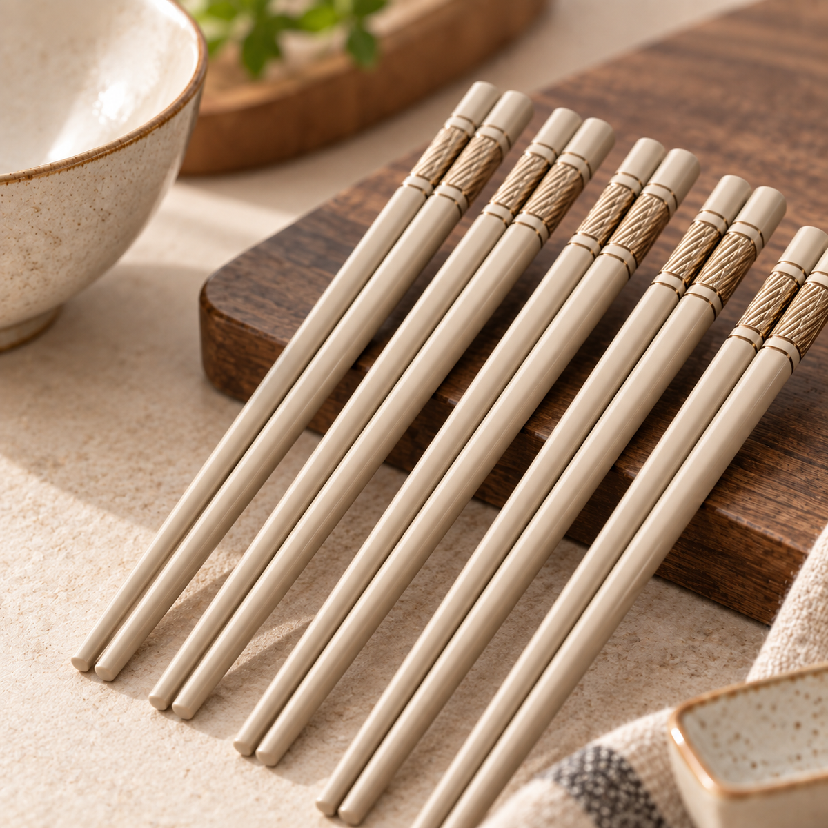 Tablevoro Tablevoro 5-Pair Reusable Dining Chopsticks Set, Neutral - product image 3